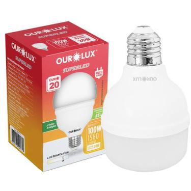Imagem de Lâmpada Bulbo T Led 15w E27 Bivolt Branco Frio OURO20 - OUROLUX