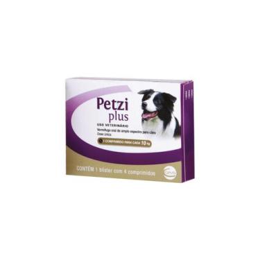 Imagem de Vermífugo Petzi Plus Cães 10kg Caixa Com 4 Comprimidos Ceva - Ceva 