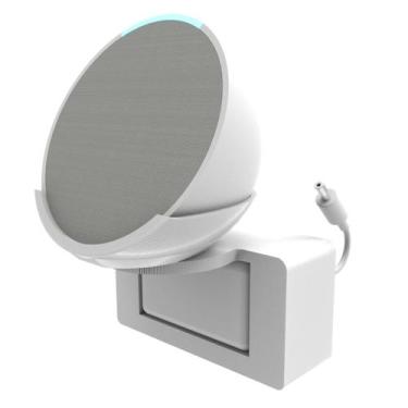 Imagem de Suporte Stand de Tomada Compatível com Alexa Echo Pop - ARTBOX3D, Bran