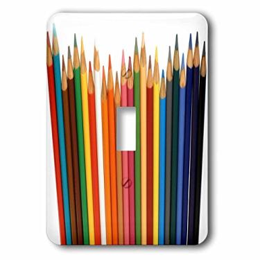 Imagem de 3dRose Lsp_181604_1 Interruptor de fecho de giz de cera ou lápis de cor, multicolorido