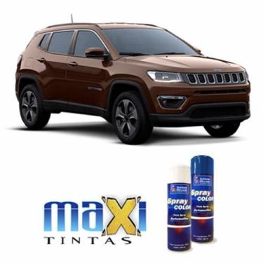 Imagem de Spray automotivo marrom horizon jeep + verniz spray 300ml - Sherwin Wi