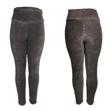 Imagem de calça Legging Veludo Cotelê Feminina Calça Leg Inverno Frio - blees, C