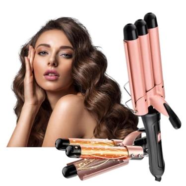 Imagem de Triondas Modelador de Cachos Profissional 25mm Bivolt Prancha Turmalina Cerâmica Ondas Perfeitas Anti Estático