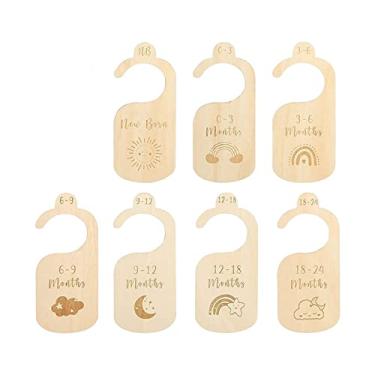 Imagem de TTETTZ Conjunto de Divisórias para Armário de Bebê Recém-nascido a 24 Meses Organizador de Armário de Bebê Organizador de Roupas de Berçário (-1)