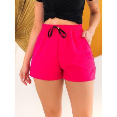 Imagem de Shorts Feminino Saida de Praia Tecido Duna com Bolso - Per Tutti Wear,