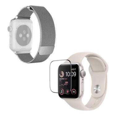 Imagem de Kit Pulseira + Película Compatível Com  Apple Watch Series 1,2,3,4,5,6