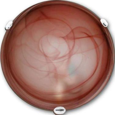 Imagem de Plafon Murano Vidro 25cm 1 lampada E-27 Max 60w Cor Cafe com Garra Bra