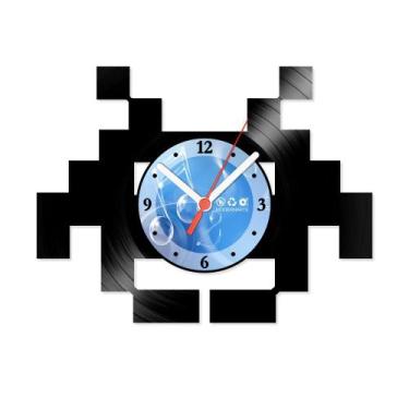 Imagem de Relógio De Parede Disco Vinil Jogos e Games -Space Invaders - VJG-025 