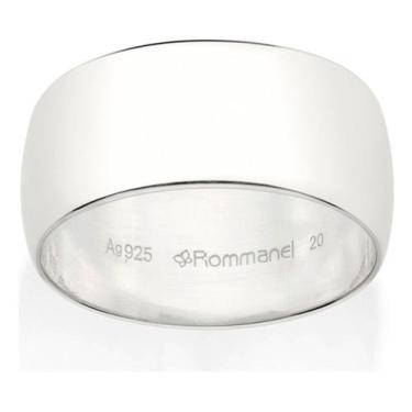 Imagem de Aliança Lisa Meia Cana Com 9,0 Mm. 810252 - Rommanel, Branco, 30