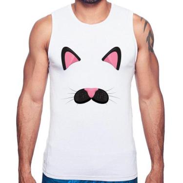 Imagem de Regata Gatinha Orelhinha - Foca na Moda, Branco, M