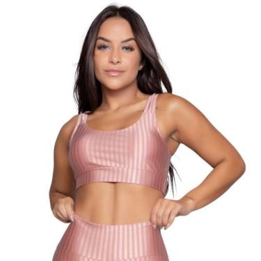 Imagem de Top Fitness New Zig Vekyo Modas Com Bojo Removível Roupa de Academia C