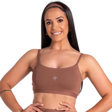 Imagem de Top fitness de academia sutia desportivo tecido poliamida - urbativa f