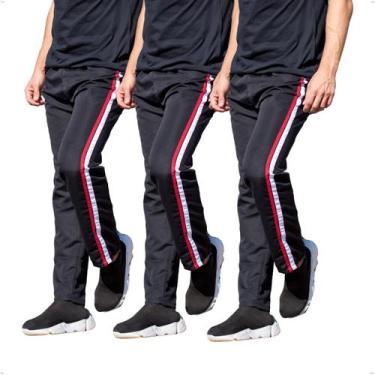 Imagem de Kit 3 Calças Tactel Masculina Treino com Bolso Traseiro 273 - BEN20, M