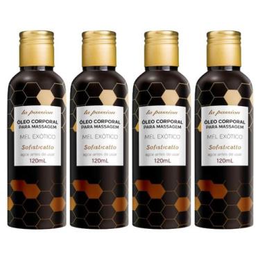 Imagem de Kit Óleo Corporal Beijável Para Massagem Mel Exótico (4 unidades) - So