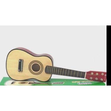 Imagem de Mini Violão Acústico Palheta Crianças Infantil Corda de aço. - toys