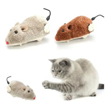 Imagem de Kit 10 Ratos Ratinhos Brinquedo De Fricção A Corda Pelúcia - STORE SHA