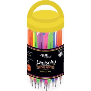 Imagem de Lapiseira 0.5MM Neon Fever Triangular com Grafite - Pote com 24 - Leon