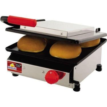 Imagem de Chapa Com Prensa A Gas Sanduicheira Newqueen Progás Pr-220g  - progas,