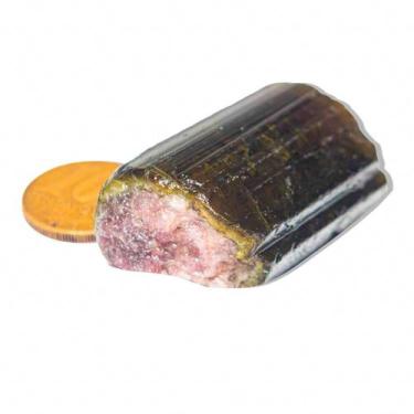 Imagem de Canudo Turmalina Melancia Pedra Natural 20 a 50mm Classe B - Cristaisd