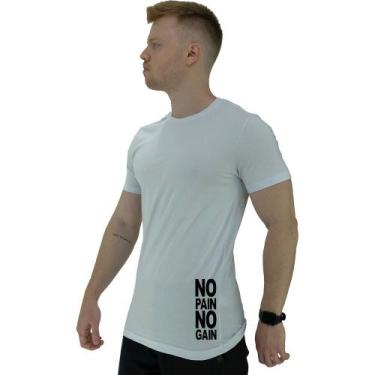 Imagem de Camiseta Tradicional Masculina MXD Conceito Estampa Lateral No Pain No