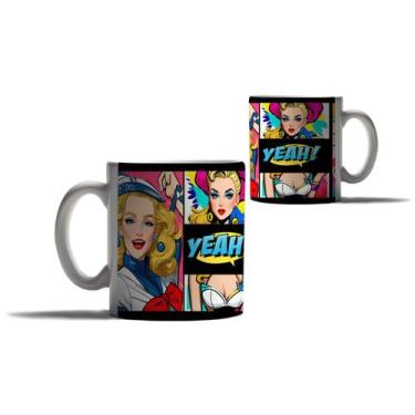 Imagem de Caneca Personalizada Presente Pop Art Quadrinho Pin-Up Loira - Enjoy S