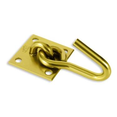 Imagem de Gancho de rede parafusar linha leve chapa 6x6cm N-1 Forsul Dourado