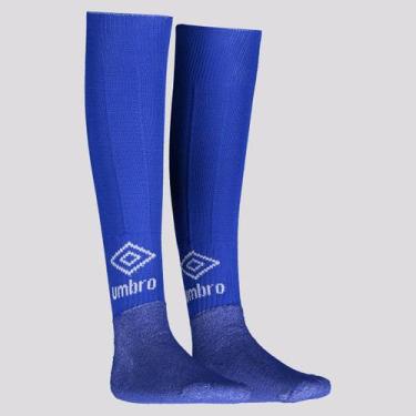 Imagem de Meião Umbro Classic Infantil Azul, 29-34