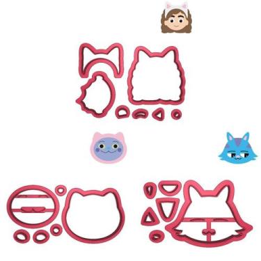 Imagem de Kit 3 Cortadores Gabby Casa Mágica Gorro CatHat - DOCE IMPRESSO, 8,0cm