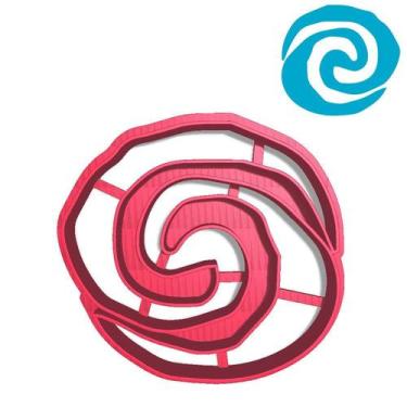 Imagem de Cortador Pasta Doce Impresso Desenho Infantil Mar Aventuras Moana Logo