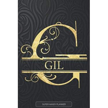 Imagem de Gil: Gil Name Planner, Calendar, Notebook,Journal, Golden Letter Design With The Name Gil