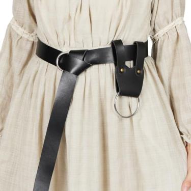 Imagem de Suporte de machado cavaleiro medieval machado tomahawk cinto metal anel gancho espada sapo LARP (preto)