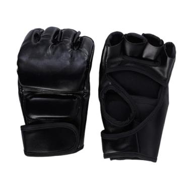 Imagem de kowaku Luvas de boxe luvas de perfuração luvas de proteção das mãos exercício respirável meia luvas esportivas para treino karate luta muay thai, Cor