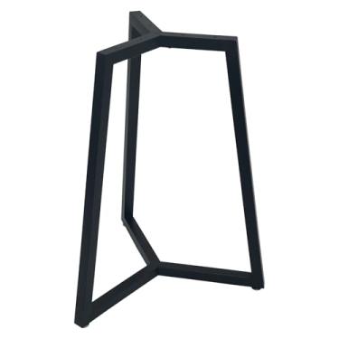 Imagem de JIANZHUO Pernas redondas de metal para mesa de centro, base de mesa de jantar de ferro preto de 71 cm, pernas de mesa de canto grande