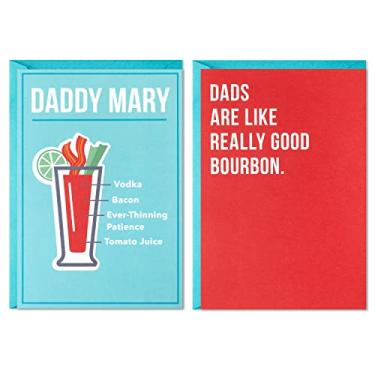 Imagem de Hallmark Pacote com 2 cartões engraçados de dia dos pais (Bloody Mary, Bourbon)