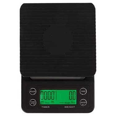 Imagem de Balança De Café MOUMOUTEN: Exactitude Digital Brewer - Dispositivo De Cozinha Portátil Para Fabricação De Cerveja Em Casa E Ao Ar Livre, Antiderrapante, Multiunidades, Design Leve(5KG/0.1g)