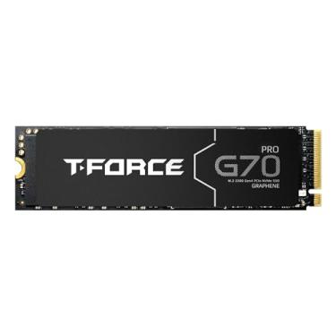 Imagem de TEAMGROUP T-Force G70 PRO Dissipador de calor de grafeno 4TB DRAM SLC Cache 3D TLC NAND NVMe InnoGrit PCIe Gen4x4 M.2 2280 SSD interno para jogos funciona com PS5 Read/Write 7400/6600 MB/s