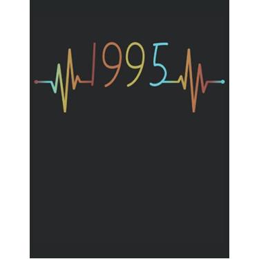 Imagem de 101 Mandalas - COLORING BOOK EKG Heartbeat Born in 1995 Year Heart beat: Funny retro vintage heart line birthday gift - A4 (8. 5x11) - 101 pages - ... - Relax - Anti stress - For coloring