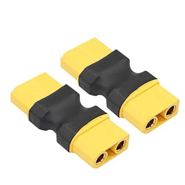 Imagem de RIIEYOCA Conector XT90 fêmea para fêmea sem adaptador de fio, adaptador de conector XT90 para RC FPV carro avião drone bateria LiPo etc XT90 conversão de porta (pacote com 2)
