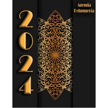 Imagem de Agenda Peluquería 2024: Libro de citas para peluquerías y estilistas, día por página con fechas y horas (intervalo de 30 minutos) de 07:00 a 22:30 h | 12 meses con fechas DIN A4