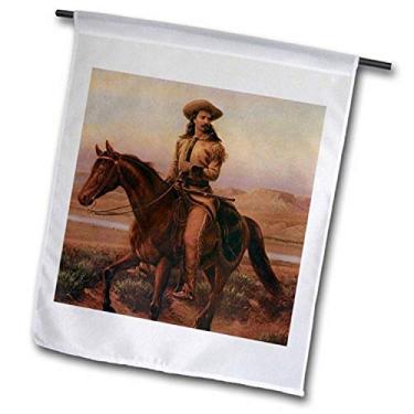 Imagem de 3dRose fl_38385_2" Bandeira de jardim Buffalo Bill Cody, 45,72 cm x 68,88 cm