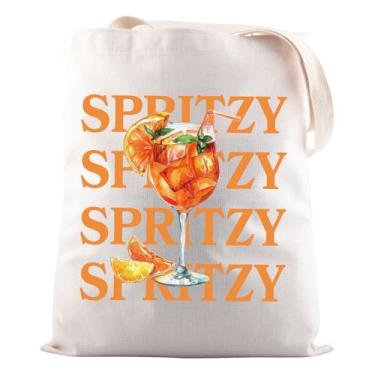 Imagem de JNIAP Aperol Spritz Bolsa de coquetel para ela - Presente de despedida de solteira, Sacola Spritzy, 15.7 x 13.4 x 1 inches, Sacola
