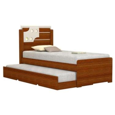 Imagem de Bibox Luiza Cama Solteiro Compacta Sofisticada Varias Cores - Sambare 