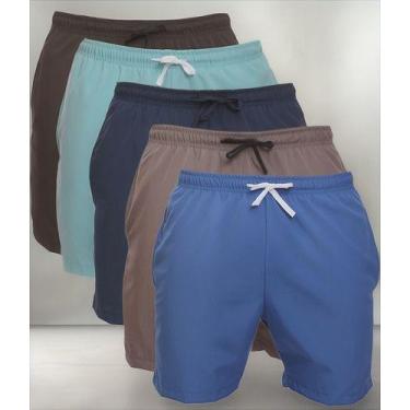 Imagem de Kit 5 Bermudas Masculina Tactel Corrida Academia Treino - MC Digital, 