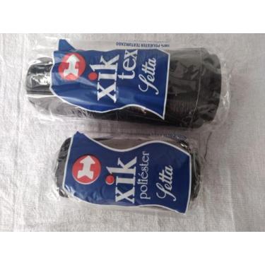 Imagem de 1 linha reta  e um fio overloke preto - Setta