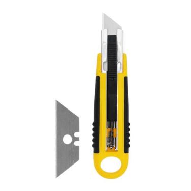 Imagem de Estilete Profissional Retrátil De Segurança Lâmina - EDA