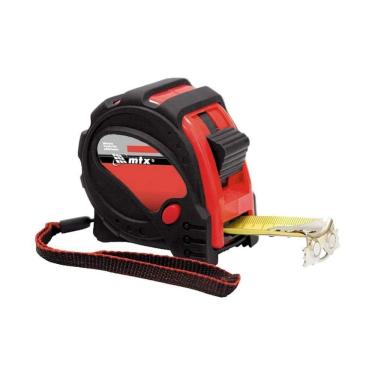 Imagem de Trena Curta Top 25mm Emborrachado Fita De Metal Gancho Magnético - Mtx 7,5 Metros