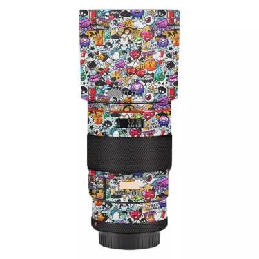 Imagem de Para Canon EF 100 mm F2.8L is USM Camera Lens Sticker Coat Wrap Protective Film Body Protector Decalque Skin 100 2.8 (Graffiti White)