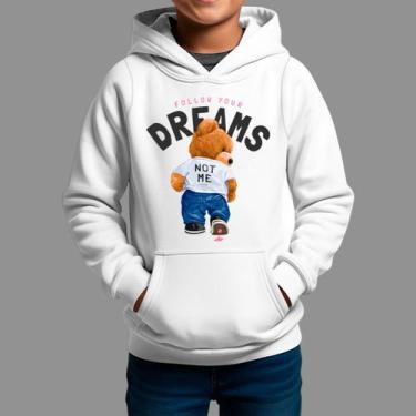 Imagem de Moletom Canguru Infanto Juvenil Algodão Casual Inverno Blusa De Frio H