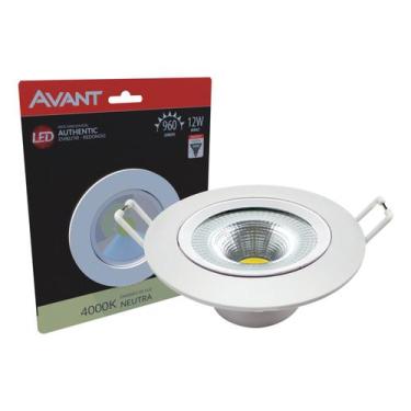 Imagem de Spot Led Authentic Redondo Embutir Branco 12W 960 Lumens Branco Quente