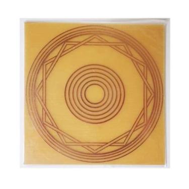 Imagem de Placa Grafico Energizador G 15x15cm - Radionica Radiestesia - Dhonella